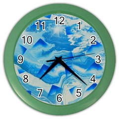 SPACE FRACTURE Color Wall Clock