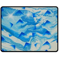 SPACE FRACTURE Fleece Blanket (Medium) 