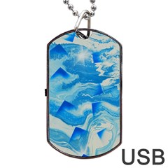 SPACE FRACTURE Dog Tag USB Flash (One Side)