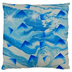 SPACE FRACTURE Large Flano Cushion Case (Two Sides)