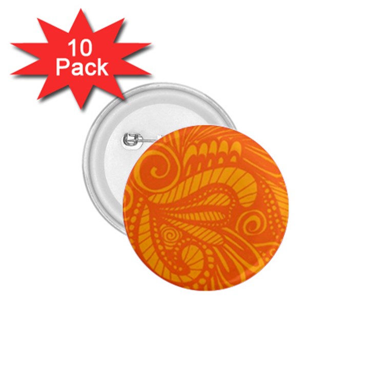 Pop Orange 1.75  Buttons (10 pack)