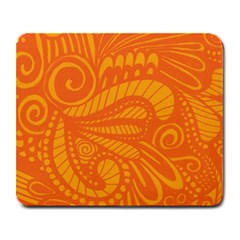 Pop Orange Large Mousepads by ArtByAmyMinori