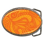 Pop Orange Belt Buckles Front