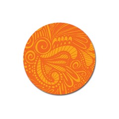 Pop Orange Magnet 3  (round)