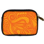 Pop Orange Digital Camera Leather Case Back