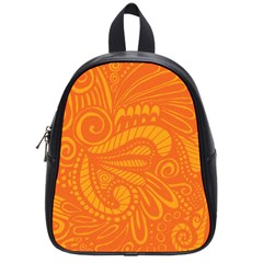 Pop Orange School Bag (small) by ArtByAmyMinori