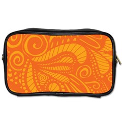 Pop Orange Toiletries Bag (one Side) by ArtByAmyMinori