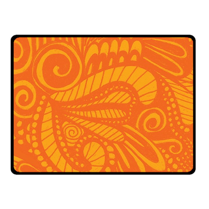 Pop Orange Fleece Blanket (Small)