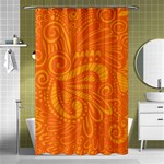 Pop Orange Shower Curtain 48  x 72  (Small)  Curtain(48  X 72 ) - 42.18 x64.8  Curtain(48  X 72 )