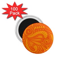 Pop Orange 1 75  Magnets (100 Pack)  by ArtByAmyMinori