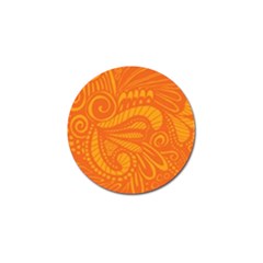 Pop Orange Golf Ball Marker by ArtByAmyMinori