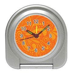 Pop Orange Travel Alarm Clock by ArtByAmyMinori