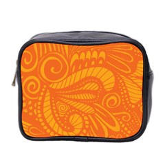 Pop Orange Mini Toiletries Bag (two Sides) by ArtByAmyMinori