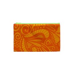 Pop Orange Cosmetic Bag (xs) by ArtByAmyMinori