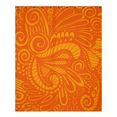 Pop Orange Shower Curtain 60  X 72  (medium)  by ArtByAmyMinori