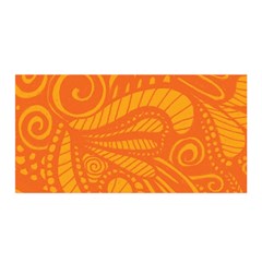 Pop Orange Satin Wrap by ArtByAmyMinori