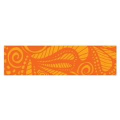 Pop Orange Satin Scarf (oblong)