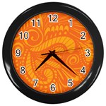 001 2 Wall Clock (Black) Front