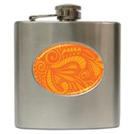 001 2 Hip Flask (6 oz) Front