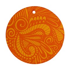 001 2 Round Ornament (two Sides)