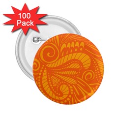 Pop Orange 2 25  Buttons (100 Pack)  by ArtByAmyMinori