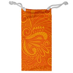 Pop Orange Jewelry Bag by ArtByAmyMinori