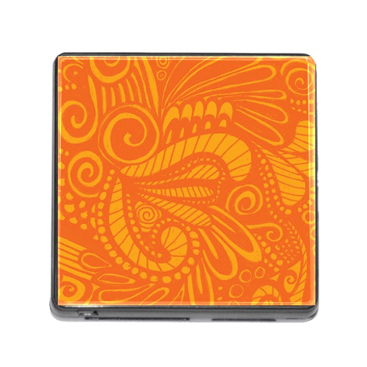 Pop Orange Memory Card Reader (Square 5 Slot)