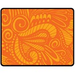 Pop Orange Fleece Blanket (Medium)  60 x50  Blanket Front