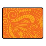 Pop Orange Fleece Blanket (Small) 50 x40  Blanket Front