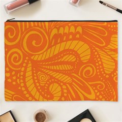 Pop Orange Cosmetic Bag (xxxl) by ArtByAmyMinori