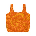 Pop Orange Full Print Recycle Bag (M) Back