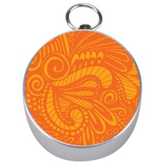 Pop Orange Silver Compasses by ArtByAmyMinori