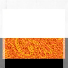 Pop Orange Rectangular Jigsaw Puzzl by ArtByAmyMinori