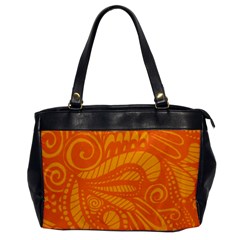 Pop Orange Oversize Office Handbag by ArtByAmyMinori