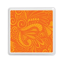 Pop Orange Memory Card Reader (square) by ArtByAmyMinori