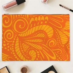 Pop Orange Cosmetic Bag (xxl) by ArtByAmyMinori