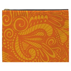 Pop Orange Cosmetic Bag (xxxl) by ArtByAmyMinori