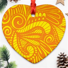 Pop Sunny Ornament (heart) by ArtByAmyMinori