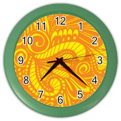 Pop Sunny Color Wall Clock by ArtByAmyMinori