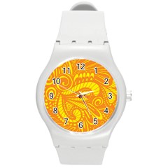 Pop Sunny Round Plastic Sport Watch (m) by ArtByAmyMinori