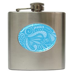 Pop Sky Hip Flask (6 Oz) by ArtByAmyMinori