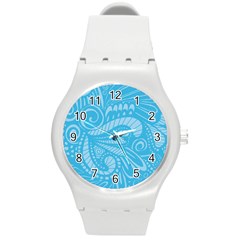 Pop Sky Round Plastic Sport Watch (m) by ArtByAmyMinori