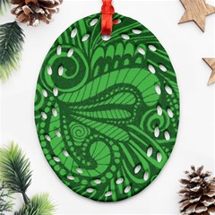 Natural Universe Oval Filigree Ornament (two Sides) by ArtByAmyMinori