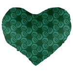 Layered Knots Large 19  Premium Flano Heart Shape Cushions Back