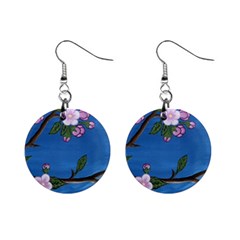 Cherry Blossoms Mini Button Earrings