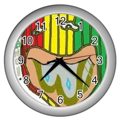 Theconnect Wall Clock (silver) by RWTFSWIMWEAR