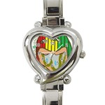 TheConnect Heart Italian Charm Watch Front