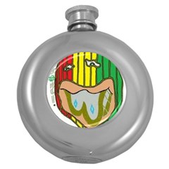 Theconnect Round Hip Flask (5 Oz)