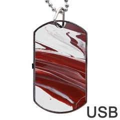 Ruby Pillars Dog Tag Usb Flash (one Side) by WILLBIRDWELL