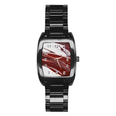 Ruby Pillars Stainless Steel Barrel Watch by WILLBIRDWELL